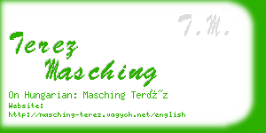 terez masching business card